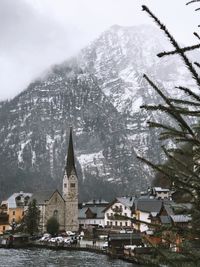 The magical village on winter