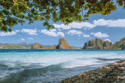 Scenic view of sea against sky