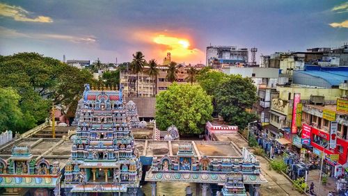 Information sign in front of building