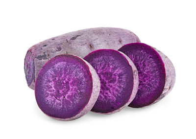 Close-up of fruit against white background