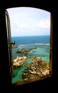 Scenic view of sea against sky