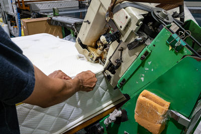 Man working in factory