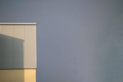 Low angle view of building against clear sky