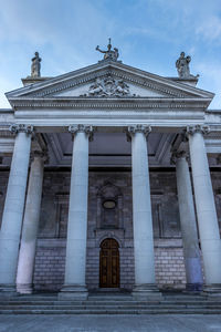 Low angle view of historical building