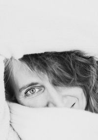 Close-up portrait of smiling woman