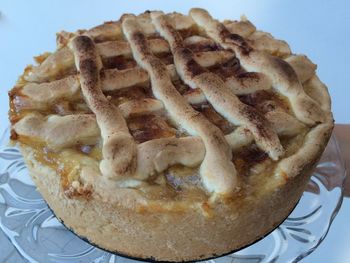 Close-up of cake in plate