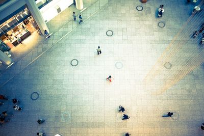 Close-up of woman standing on floor