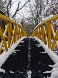 Footbridge in winter