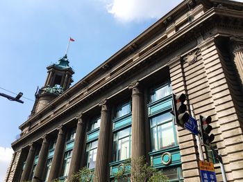 Low angle view of historical building against sky