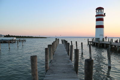 Pier leading towards sea