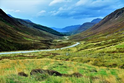 Scenic view of landscape against sky