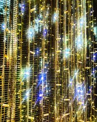 Full frame shot of illuminated lights