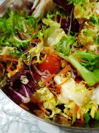 Close-up of salad in plate