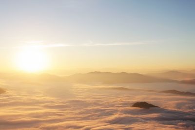 Scenic view of sunset sky