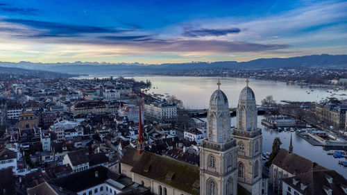 Cityscape against sky