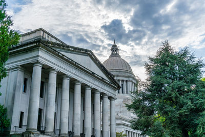 Low angle view of building against sky