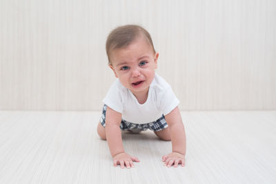 Portrait of cute smiling boy