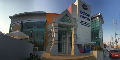 Low angle view of building against sky