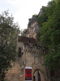 Low angle view of castle against sky