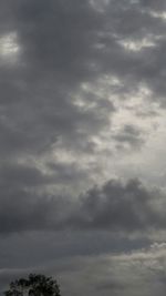 Low angle view of cloudy sky