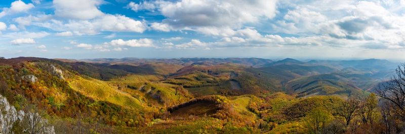 Panoramic view of landscape against sky