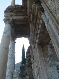 Low angle view of historical building