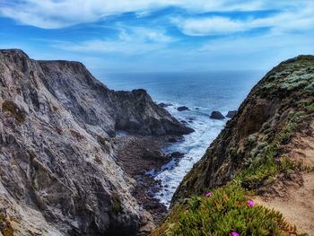 Scenic view of sea against sky