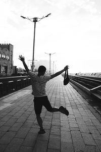 Woman standing in park