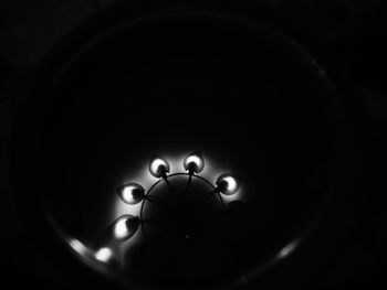 Close-up of illuminated light bulb