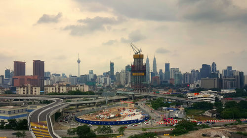 Cityscape against sky