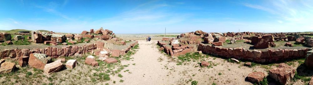 Panoramic view of landscape against sky