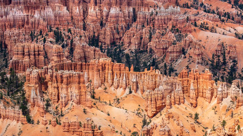 View of rock formations