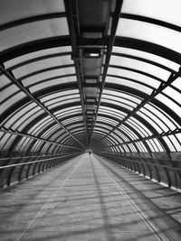 Interior of empty tunnel