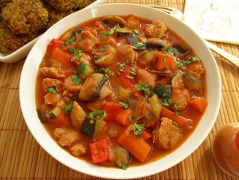 Close-up of salad in bowl