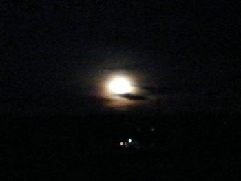 Close-up of moon at night