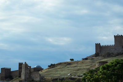 Buildings against sky