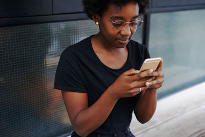 Young man using mobile phone