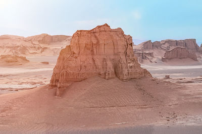 Rock formations in a desert