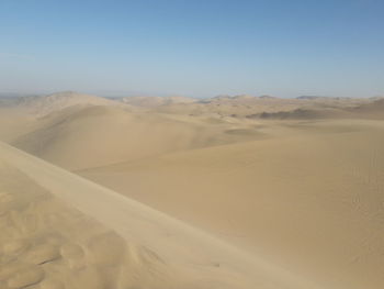 Scenic view of desert against sky