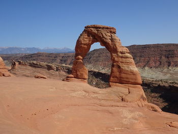 View of rock formations