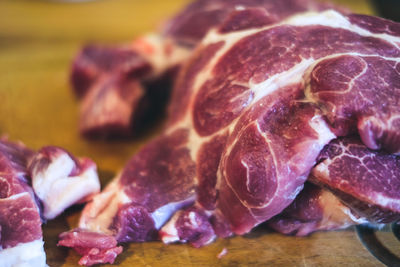 Close-up of purple food
