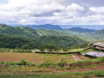 Scenic view of landscape against sky