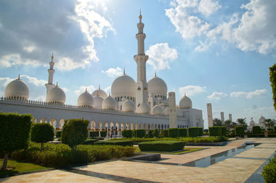 Panoramic view of historic building against sky