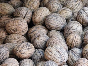 Full frame shot of walnuts