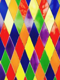 Full frame shot of colorful abstract pattern