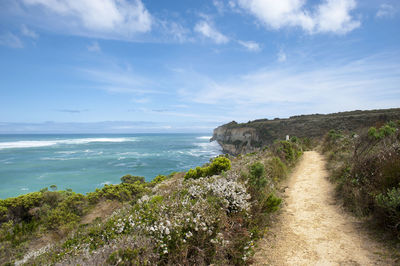 Scenic view of sea against sky