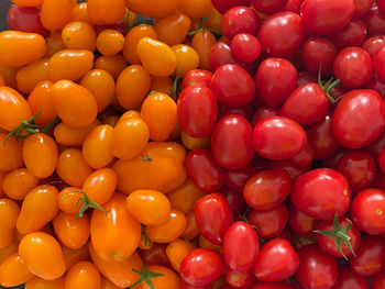 Full frame shot of oranges at market stall