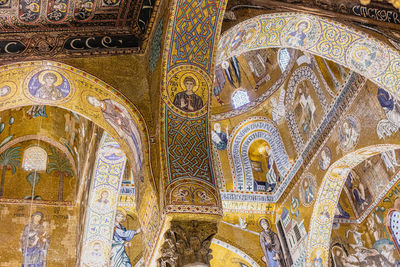 Low angle view of ceiling of building