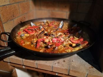 Food in pan
