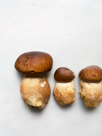 High angle view of bread on table